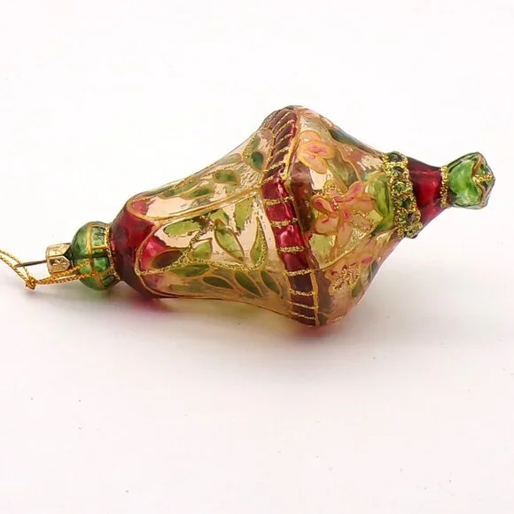 Vintage Stained Glass Christmas Ornament - Picture 2 of 7